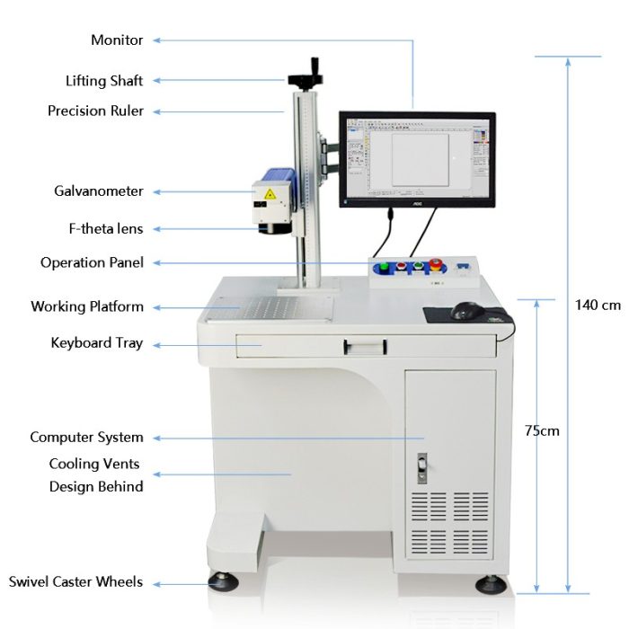 LT-CO2-30W RF CO2 Laser Marking Machine - Görsel 7