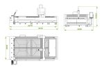150X300 3KW Fiber Metal Lazer Kesim Makinası - Görsel 5